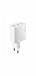 Forever Nabíječka GaN PD QC do zásuvky TC-06-65CC 2x USB-C 65W bílá