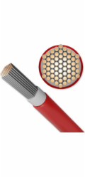 Qoltec Fotovoltaický solární kabel | 4 mm2 | 100 m | Červený