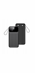 Wekome Powerbanka Maxlife s integrovanými kabely MXPB-06 PD QC 22,5 W 10 000 mAh černá