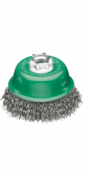 Aptel MILWAUKEE Drátěný hrnkový kartáč M14 65 z nerezové oceli, vlnitý, 0,35 - 1 ks.