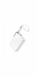 Joyroom Powerbanka JR-PBF27 Pro 10000mAh 30W s vestavěným kabelem USB-C a dalším obousměrným kabelem USB-C - Lightning - bílá