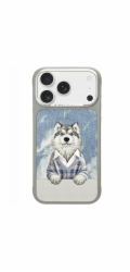Nimmy Pouzdro Nimmy Gentle Pets Series Dog MagSafe pro iPhone 17 Pro Max šedé