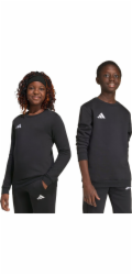 Adidas Dětská mikina Entrada 26 černá JZ6554 128cm