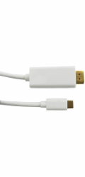 Qoltec Kabel USB-C - HDMI 2 m bílý (50415)