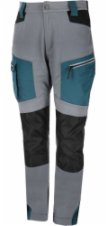 Lahti Pro Dámské kalhoty šedo-černo-tyrkysové, 2xL, ce, lahti