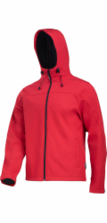 Lahti Pro Softshellová bunda s kapucí, červená, L, CE, Lahti