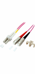 EFB EFB LWL kabel duplexní propojka LC-SC 50/125 OM4 1 metr LSZH Halogenfrei erika violett 2,0 mm geprueft mit Messprotokoll