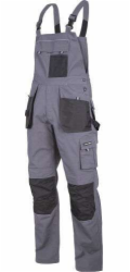 Lahti Pro DUNGAREES ŠEDOČERNÉ, L (52), CE, LAHTI