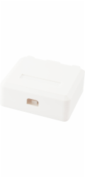 Equip Vybavte Aufputzdose 2x Keystone Jack s Abdeckung weiß