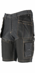 Lahti Pro Džínové kraťasy , černé, s výztuhou, 2XL, CE, Lahti