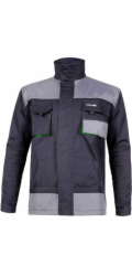 Lahti Pro Pracovní mikina Cotton, černá a zelená, velikost XXXL (L4040760)