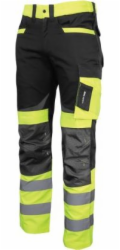 Lahti Pro Reflexní kalhoty Hi-Res, černo-žluté, 2XL (L4051105)