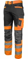 Lahti Pro Reflexní kalhoty Hi-Res, černo-oranžové, velikost L (L4051203)