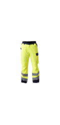Lahti Pro Reflexní kalhoty Premium s reflexním pasem žluté velikosti XXXL (L4100606)