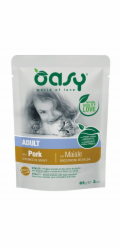 OASY Chunks in gravy Pork - mokré krmivo pro kočky - 85g