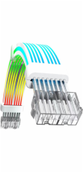 GameMax Gamemax | Prodlužovací kabel PSU | VGA/CPU 2x8PIN-B | Bílá