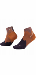 Buff Lehké čtvrtletní ponožky BUFF Merino 137792221 Hnědé 39-41