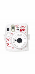 LoveInstant Pouzdro pro Fuji Instax Mini 12 Rigid + řemínek / Červené třešně