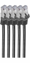 Shiverpeaks Síťový kabel BS75513-S-SET5, černý, 3 m, Cat7 S/FTP (S-STP)