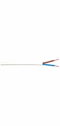 Sonstige Hadicový kabel H03VVH2-F 2 x 0,75 bílý 5 m
