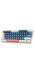 NoName Klávesnice Machenike K500-B61 drátová mechanická herní klávesnice s podsvícením Blue Switch - modrobílá