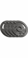 Rebel Active Sada litinových závaží Rebel 4x1,25 kg, otvor 31 mm, deska s rukojeťmi,