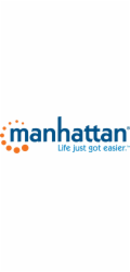 Vision Napájecí kabel MANHATTAN C7 na EU CEE 7/16, 3m, Euro 8 na 2kolíkovou evropskou zástrčku, úhlový 90 stupňů, 2,5 A, 250 V, černý