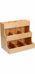 Aptel Bambusový kuchyňský organizér , 26,3 x 16,5 x 24 cm