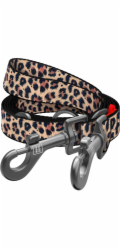 Collar Obojek WAU Psí vodítko nylonové nastavitelné, velikost M 20mm/3m leopard