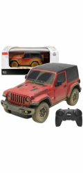 Rastar Car Jeep Wrangler Rubicon-Muddy na dálkové ovládání RC červené Rastar 1:24 Rastar