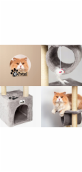Pets Collection Škrabadlo pro kočky od Mr. Pretzel BobCat 30x30x92cm