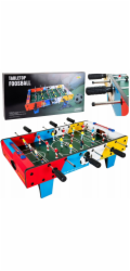 LeanToys Mini stolní fotbal, hrací stůl na dovednosti, 2 míčky, fotbal 69 cm