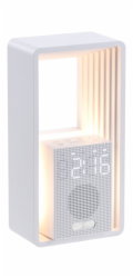 IMMAX LED budík CALM/ relaxační zvuky/ 18W/ vstup 12V/1,5A/ výstup 10W (5V/2A)/ 3000K/ USB/ bílý
