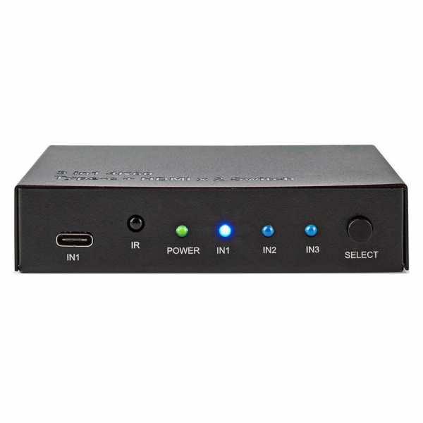 NEDIS HDMI přepínač/ 1x USB-C/ 2x HDMI vstup/ 1x HDMI výs...