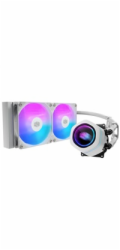 Cooler Master vodní chladič MasterLiquid Core Nex Digital 240 White ARGB, 2x 120mm, ARGB, LGA1851, AM5, Bílá