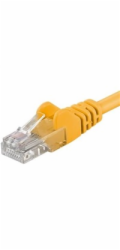 PremiumCord Patch kabel UTP RJ45-RJ45 CAT6 0.5m žlutá
