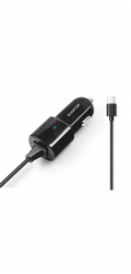 Aligator nab. do auta USB-C s USB TCH 2,4A černá