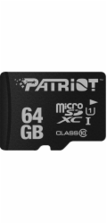 Patriot Paměťová karta LX Series 64GB microSDXC (černá, UHS-I U1, třída 10)