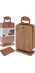 Excellent Houseware bambusové prkénko 15x7cm 6 ks. se stojanem
