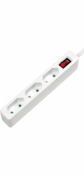LogiLink Prodlužovací kabel LogiLink 3 zásuvky 1,5 m bílý