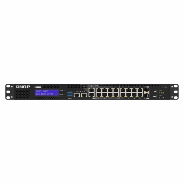 QNAP řízený hybridní switch QGD-1602-C3758-16G (8x GbE + ...