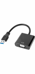 Quer USB adaptér KOM0984 USB-A - VGA černý (Quer)