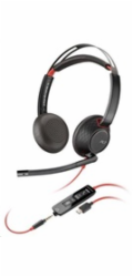 Poly Blackwire 5220 náhlavní souprava, 3.5 mm jack + USB-C/A adaptér, stereo (bulk)