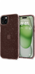 Spigen Spigen Liquid Crystal Glitter, růženín - iPhone 15 Plus