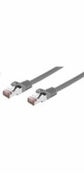 C-TECH kabel patchcord Cat6, FTP, šedý, 0,25m