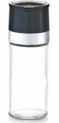 Zeller Mlýnek na sůl/pepř , skleněný, 4,5 x 13 cm, černý