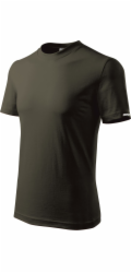 Dedra Pánské tričko L, armádní barva, 100% bavlna