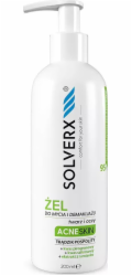 Solverx Acne Skin čisticí a odličovací gel na obličej a oči pro aknózní a mastnou pleť 200 ml