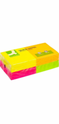 Q-Connect Samolepicí podložka Q-Connect Rainbow, 76x76 mm, 4x3x80 listů, neonová, smíšené barvy