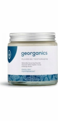 Georganics Fluoridová zubní pasta v kelímku Anglická máta peprná 60ml